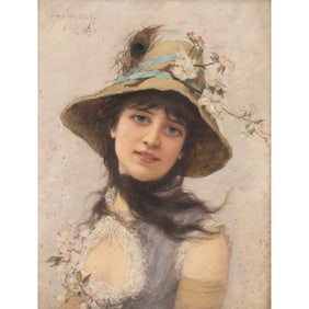 Emile Eisman Semenowsky, Portrait, oil