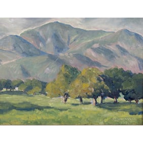 John Dominique, Mountains Near Santa Barbara, oil