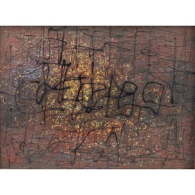 Attri. to Peter Voulkos, Abstract, mixed media on slate
