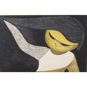 Kaoru Kawano, Gentle Breeze, woodblock