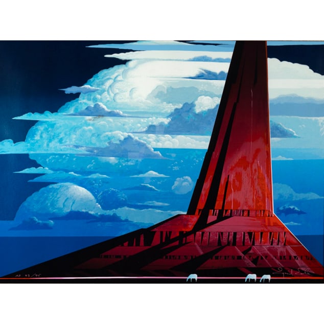 Eyvind Earle, Silent Thunder, screenprint (1 of 4)