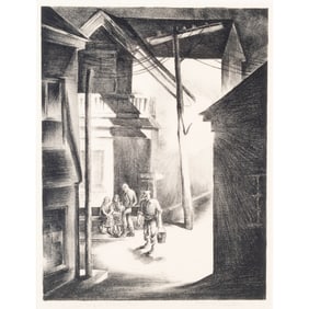 Harriet Lanfair, Summer Night Provincetown, lithograph