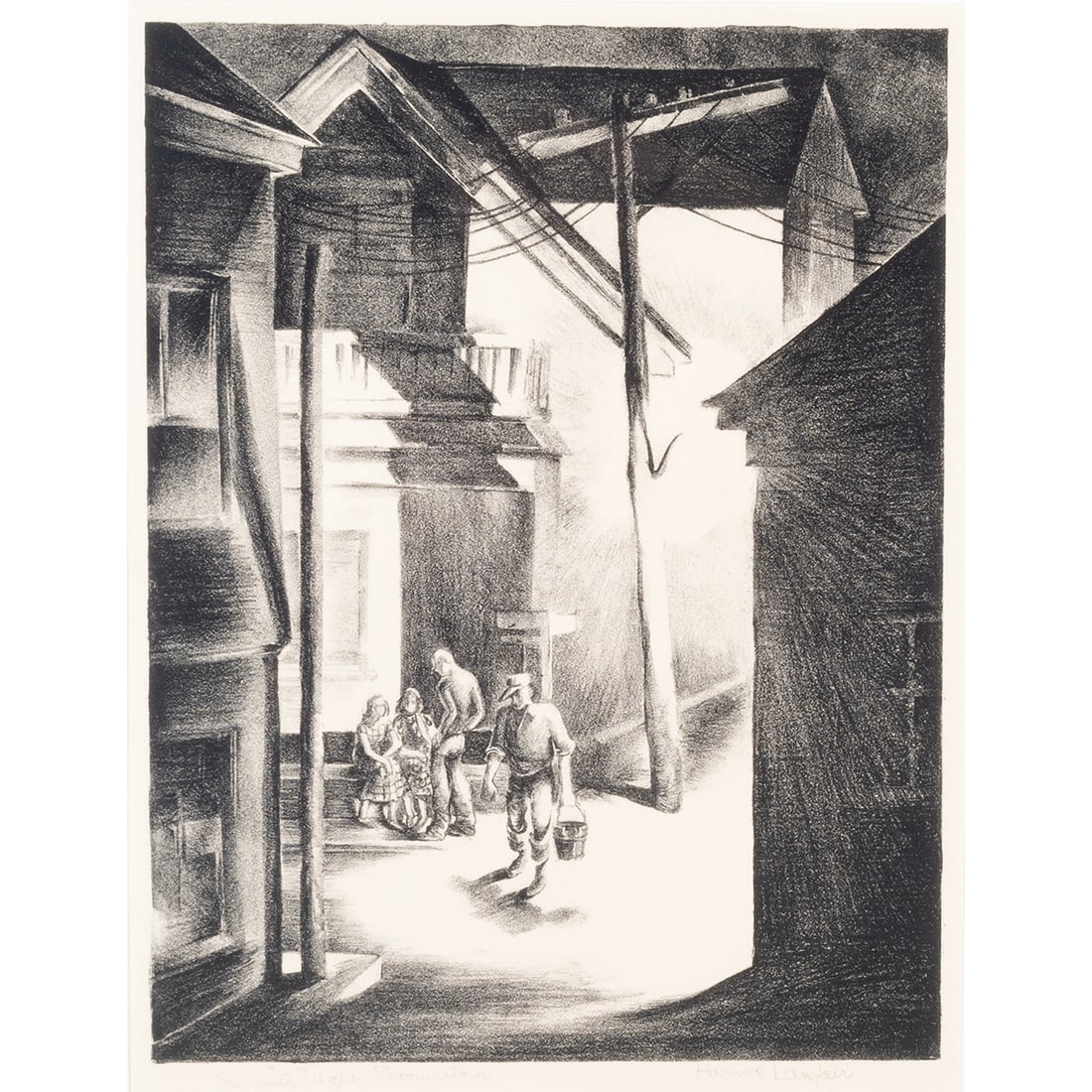 Harriet Lanfair, Summer Night Provincetown, lithograph (1 of 4)