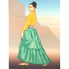 RC Gorman, La Rosa, lithograph