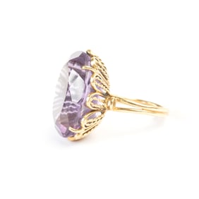 Amethyst, 18k Yellow Gold Ring.