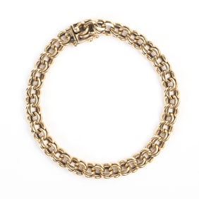 14k Yellow Gold Bracelet.