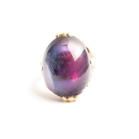 Amethyst, 14k Yellow Gold Ring.