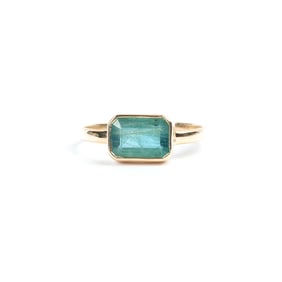 Emerald, 14k Yellow Gold Ring.