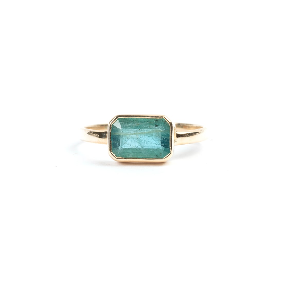 Emerald, 14k Yellow Gold Ring. (1 of 3)