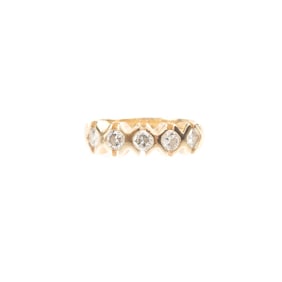 Diamond, 14k Yellow Gold Ring.