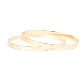 Pair of Tiffany & Co. 14k Yellow Gold Bangle Bracelets.