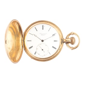 International Watch Co. 18k Yellow Gold Pocket Watch.