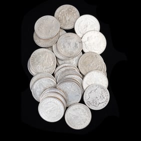 Lot of (33) 1921 Morgan Dollars Mixed Condition.