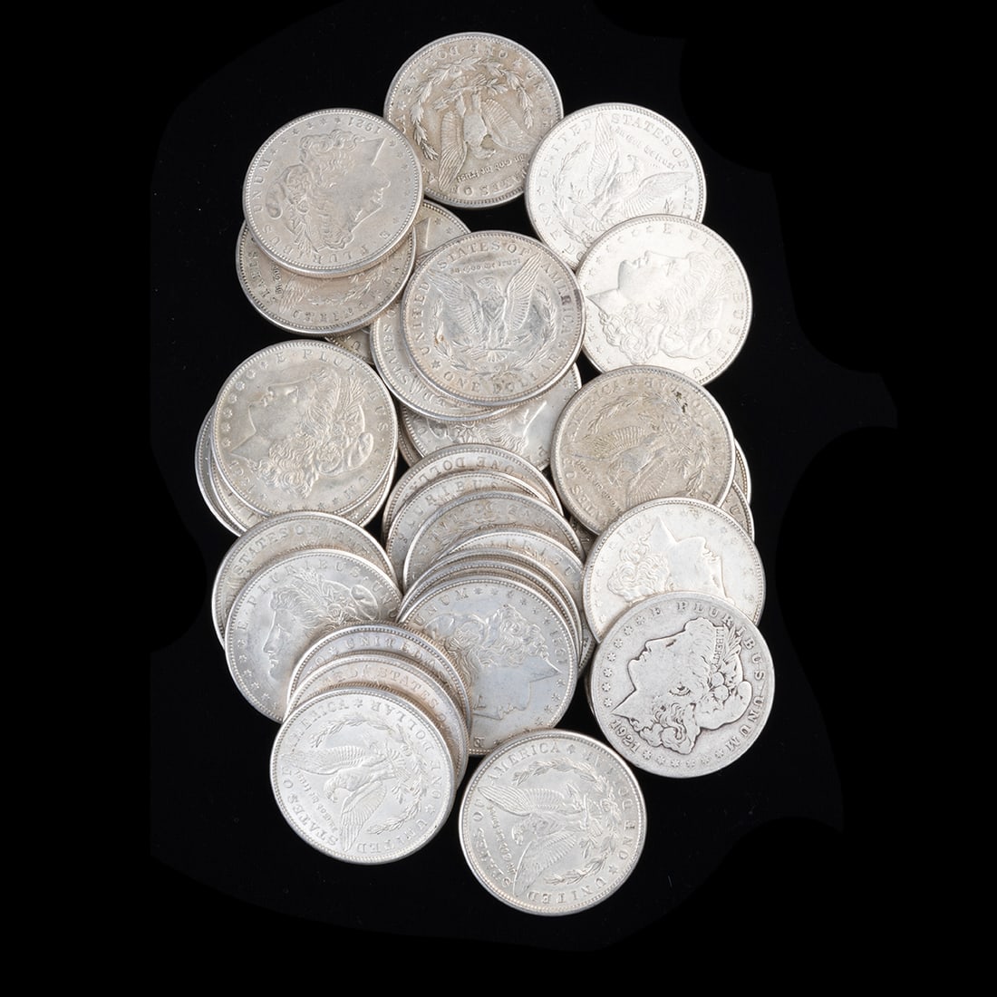 Lot of (33) 1921 Morgan Dollars Mixed Condition. (1 of 1)