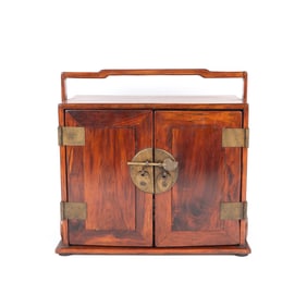 A Huanghuali and Mixwood Tiered Document Chest