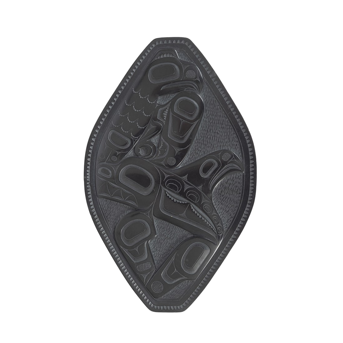 Pat Dixon Carved Argillite Plaque (1 of 3)