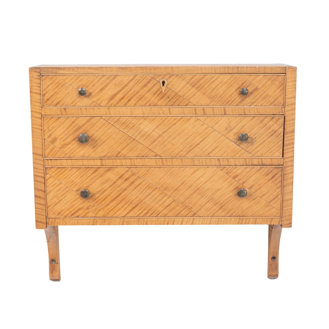 Ohio Figured Maple and Pine Hanging Shelf (1 of 3)