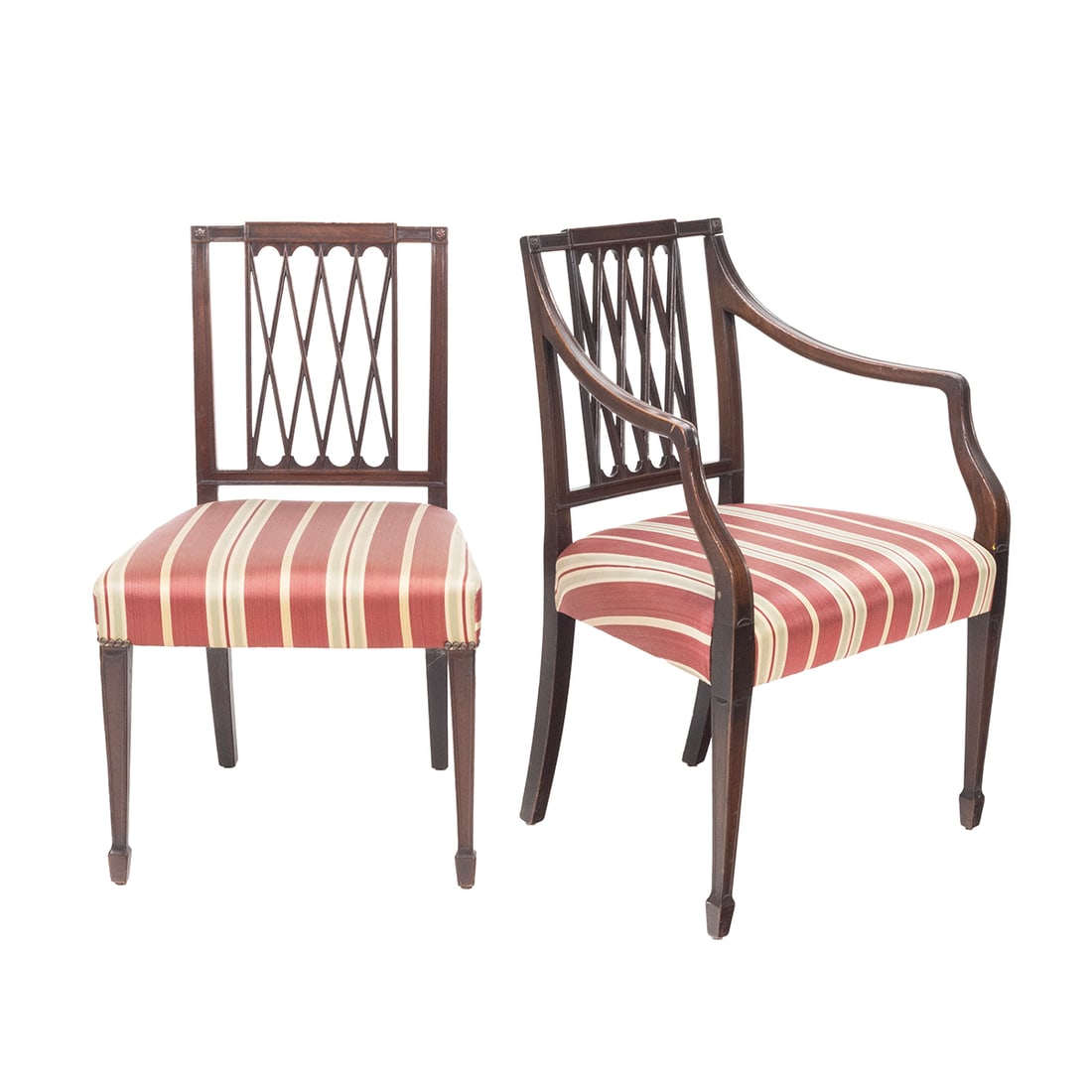 Set of Ten Regency Style Mahogany Dining Chairs (1 of 3)