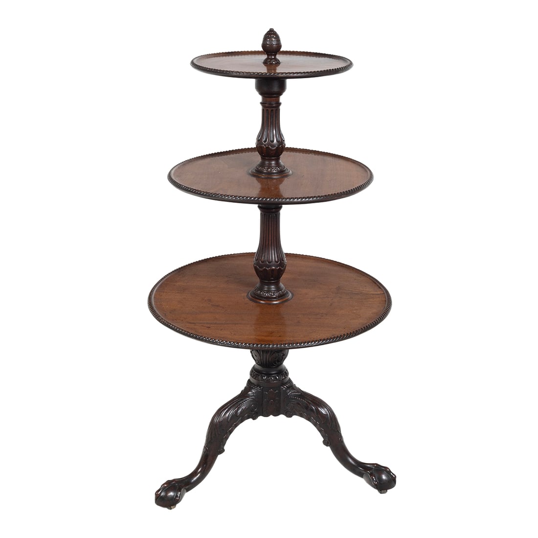 Irish George III Mahogany Dumb Waiter (1 of 4)