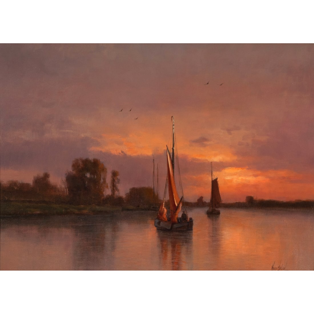 Andre Balyon, Symphony in Red, oil (1 of 4)