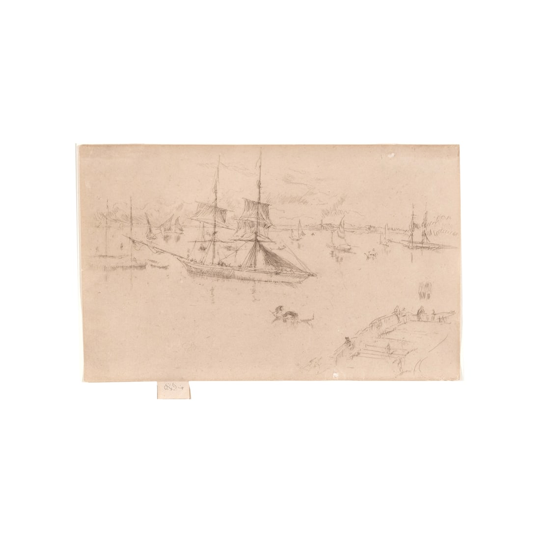 James A. McNeill Whistler, Lagoon Noon, etching (1 of 3)