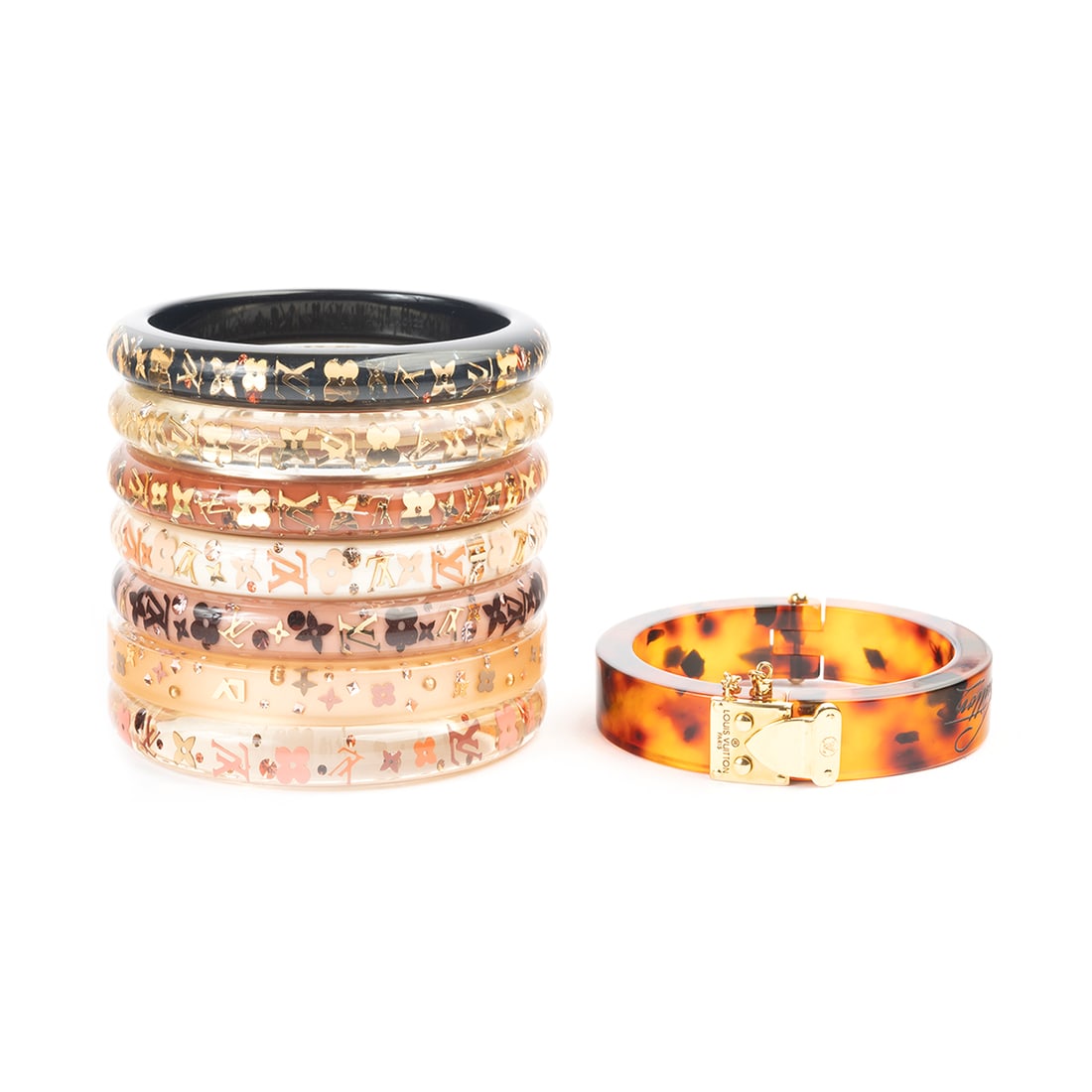 Collection of Louis Vuitton Inclusion Bangle Bracelets. (1 of 4)