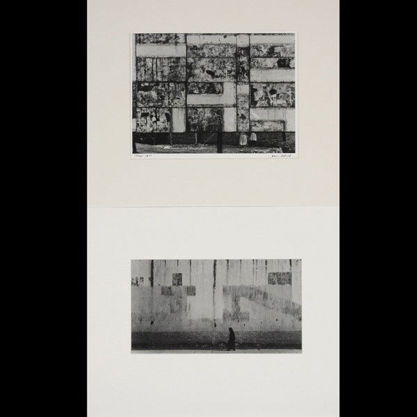 AARON SISKIND Two works: "Durango & Celaya": AARON SISKIND (American 1903-1991) Two works: "Durango, 1961"& "Celaya, 1955" Gelatin silver print. Durango, Image: 7.20 x 13 inches/ 18.3 x 33 centimeters.Durango, Sheet: 9.90 x 13.40 inches/ 25 x 34