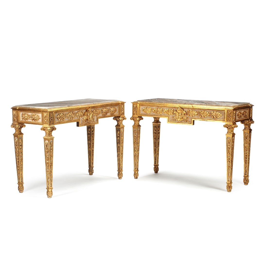 Pair of Italian Baroque Style Console Tables (1 of 7)