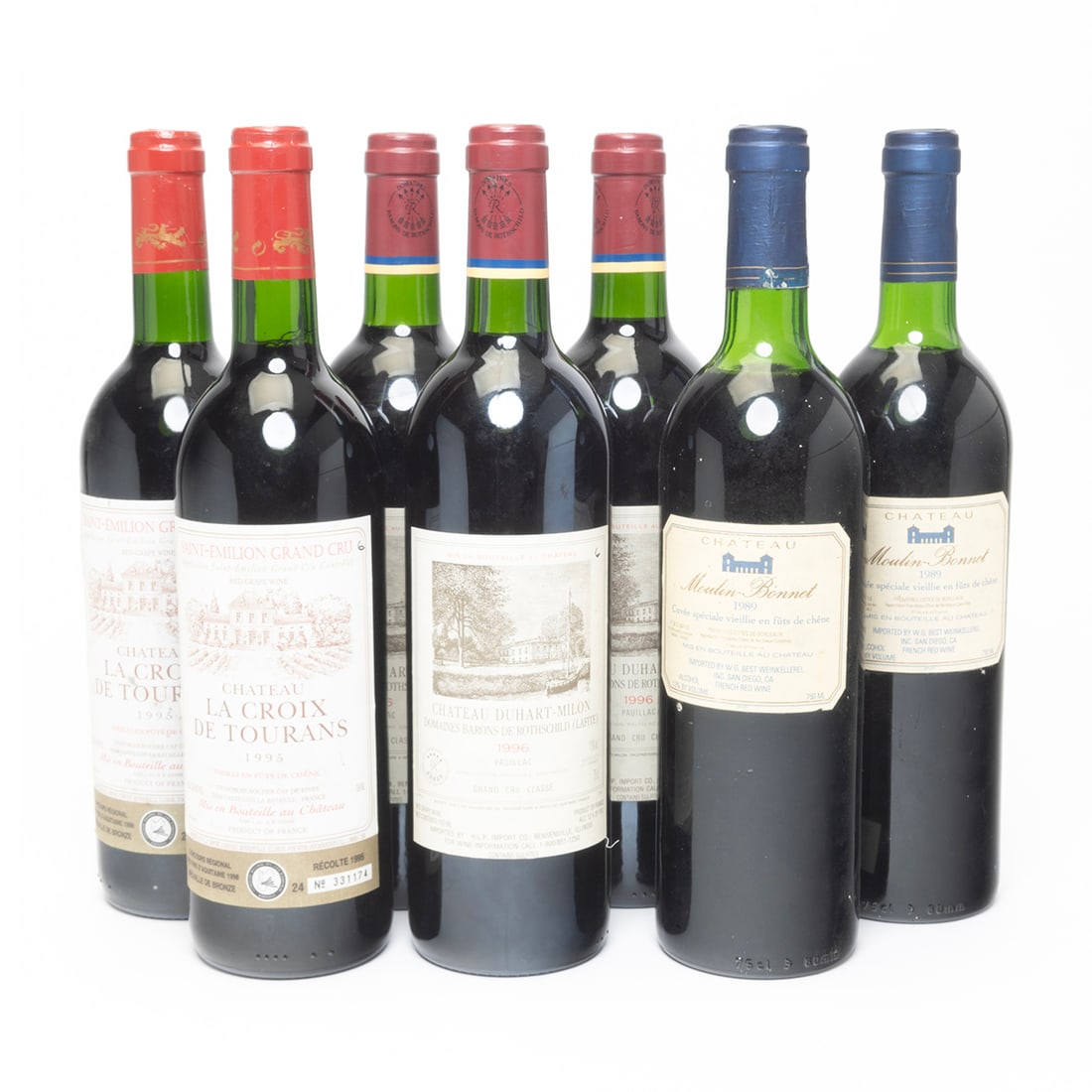 Seven Bottles, 89 95 96 Bordeaux Wines (1 of 1)