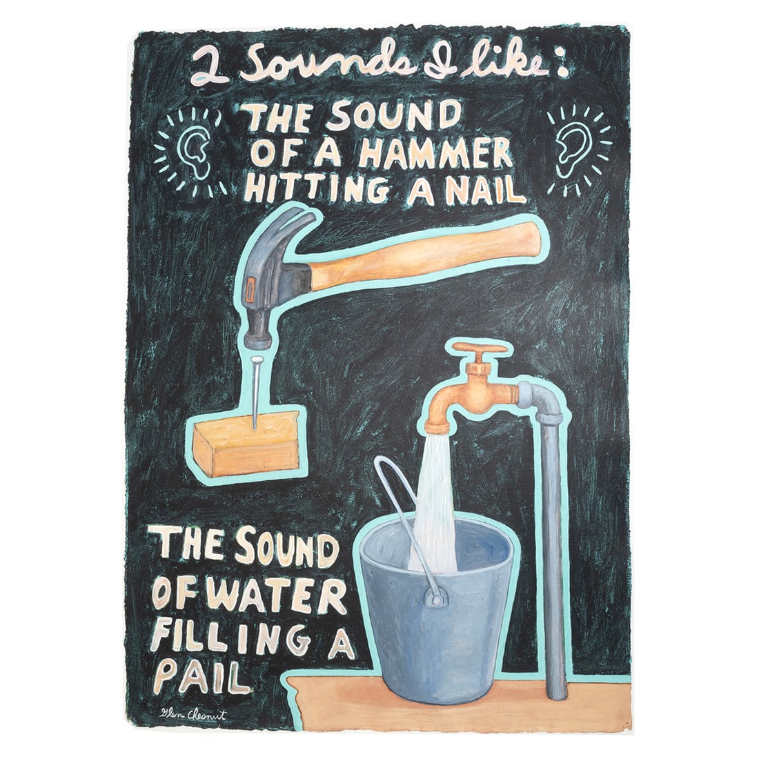 Glen Chesnut, 2 Sounds I Like, acrylic (1 of 2)