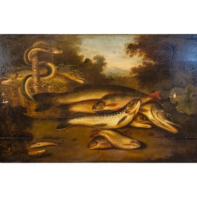 European School, Fish Catch, oil