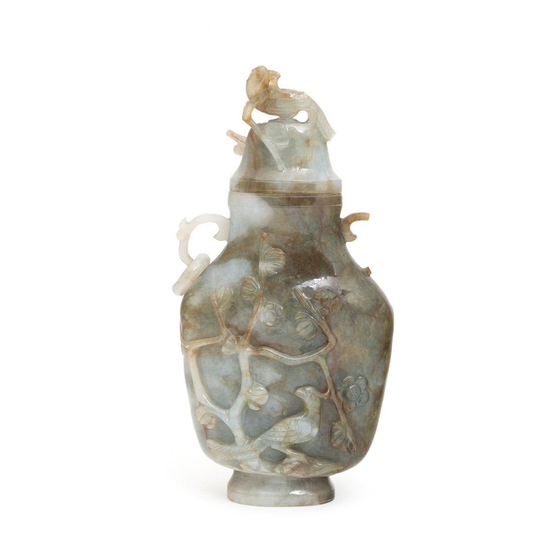 A Chinese Carved Jade Vase And Cover Auction A Chinese Carved Jade Vase And Cover Auction