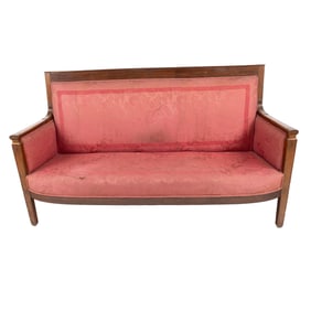 Edwardian Burl Settee