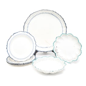 Seven Wedgwood Pearlware Pottery Dishes