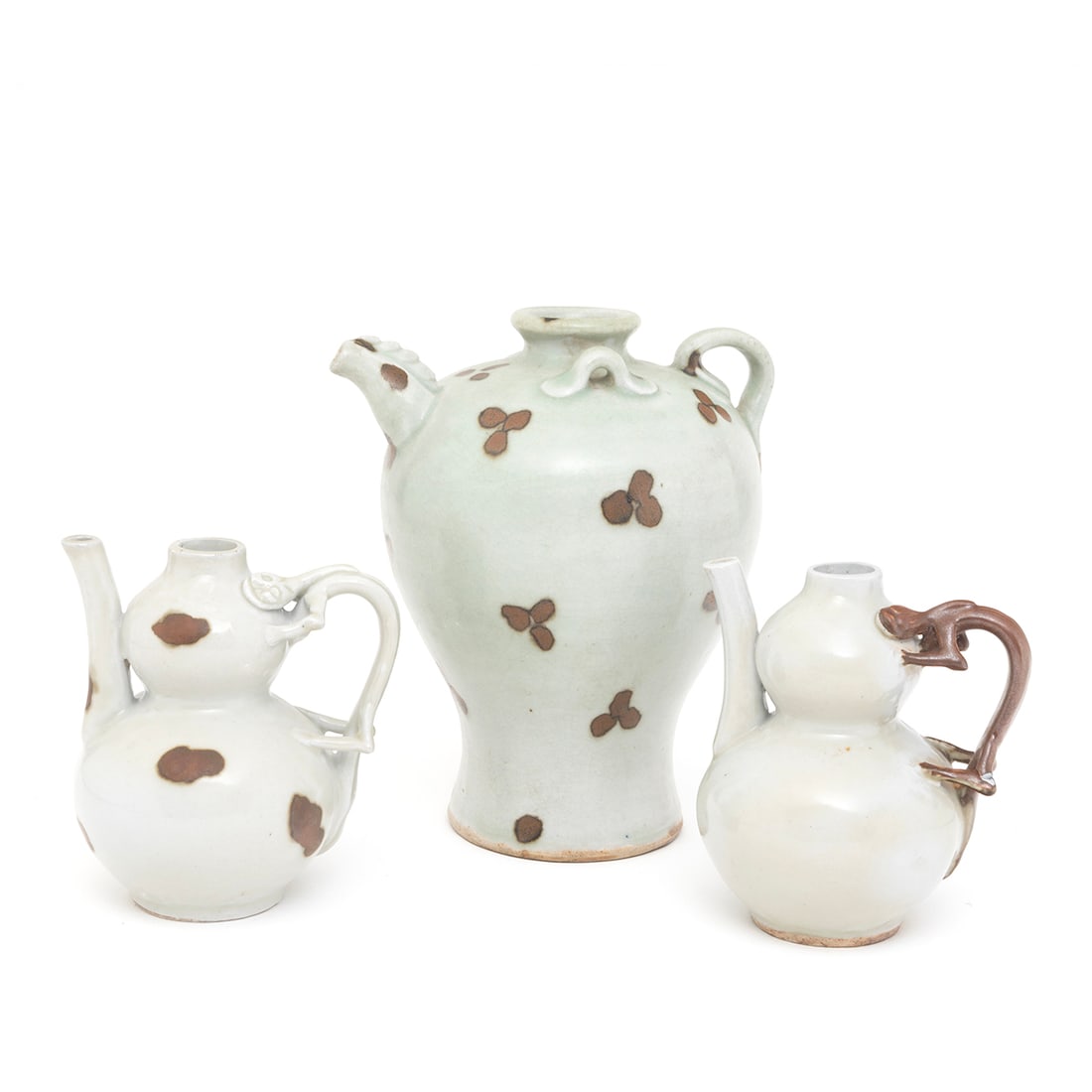 Group of Three Chinese Qingbai Ware Double Gourd Ewers (1 of 1)