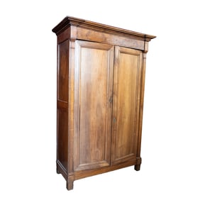 19th Century Walnut Linen Press
