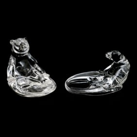 Two Glass Bear Vide Poches