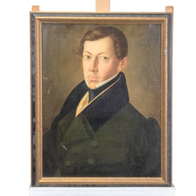 European School, Portrait of a Man, oil