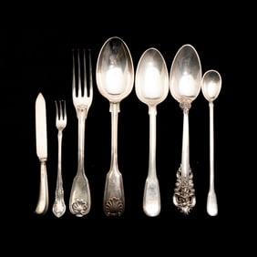 Collection of Mixed Sterling Flatware Incl Tiffany