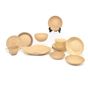 Collection of Wedgwood Pottery Caneware