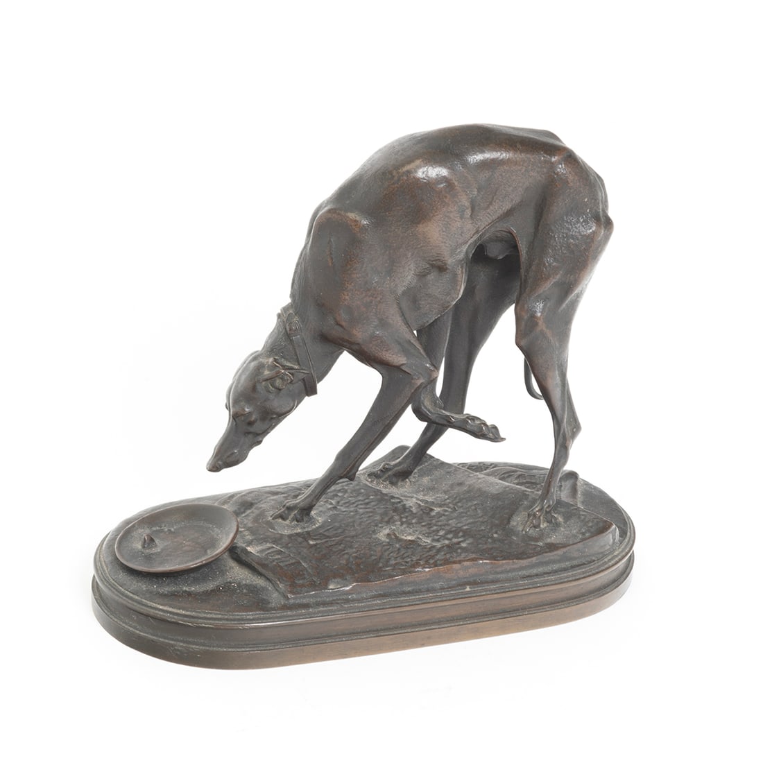 Bronze Greyhound Sculpture After Mene (1 of 3)