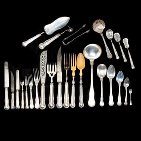 French Silver Flatware Service