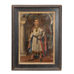 Medieval, Nobleman with Sword, oil