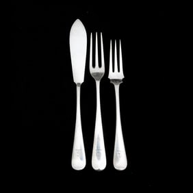 English Elkington Sterling Silver Flatware