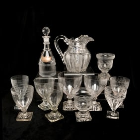 Collection of Victorian Cut Glass