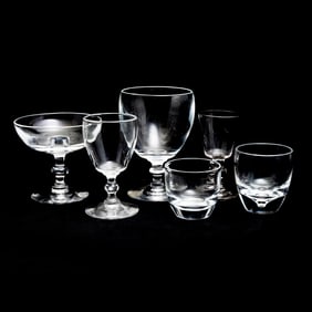 Collection of Steuben Crystal Stems and Barware
