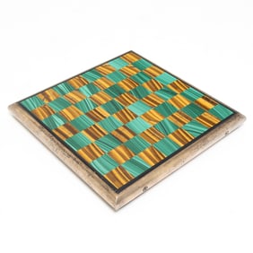 Pietra Dura and Gilt Brass Game Board