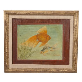 Lawrence Lebduska, Goldfish, oil