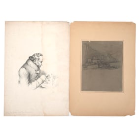 Two Unframed Drawings.