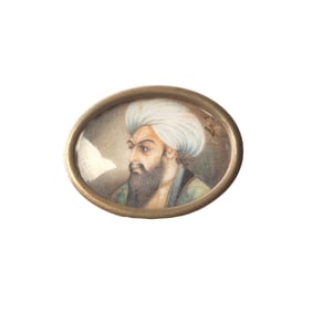 Miniature Portrait, Man Wearing Turban